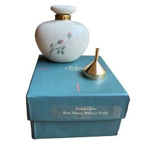New Lenox China Perfume Bottle with funnel | Rose Manor